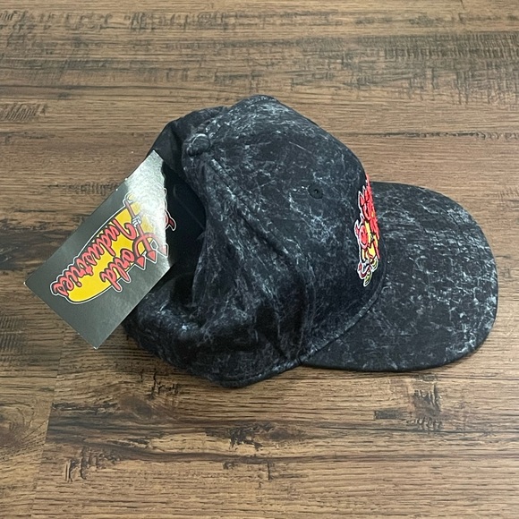 World Industries SnapBack Hat Willy Flameboy Acid Wash ‘Gray Black’ - Picture 2 of 6